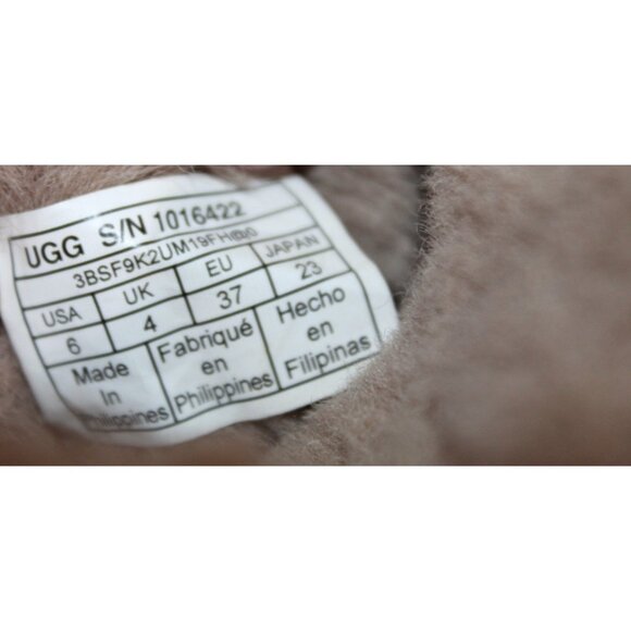 Womens UGG Mini Bailey Button II Boot 1016422 Hickory Brown Suede 37 US Size 6 - Picture 7 of 10